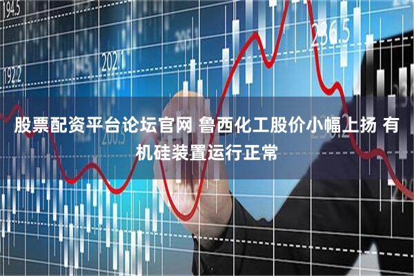 股票配资平台论坛官网 鲁西化工股价小幅上扬 有机硅装置运行正常