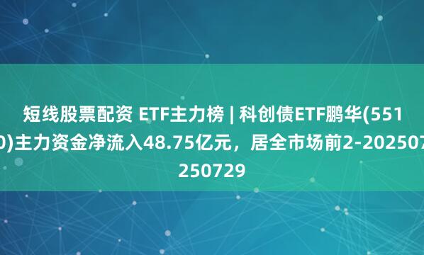 短线股票配资 ETF主力榜 | 科创债ETF鹏华(551030)主力资金净流入48.75亿元，居全市场前2-20250729